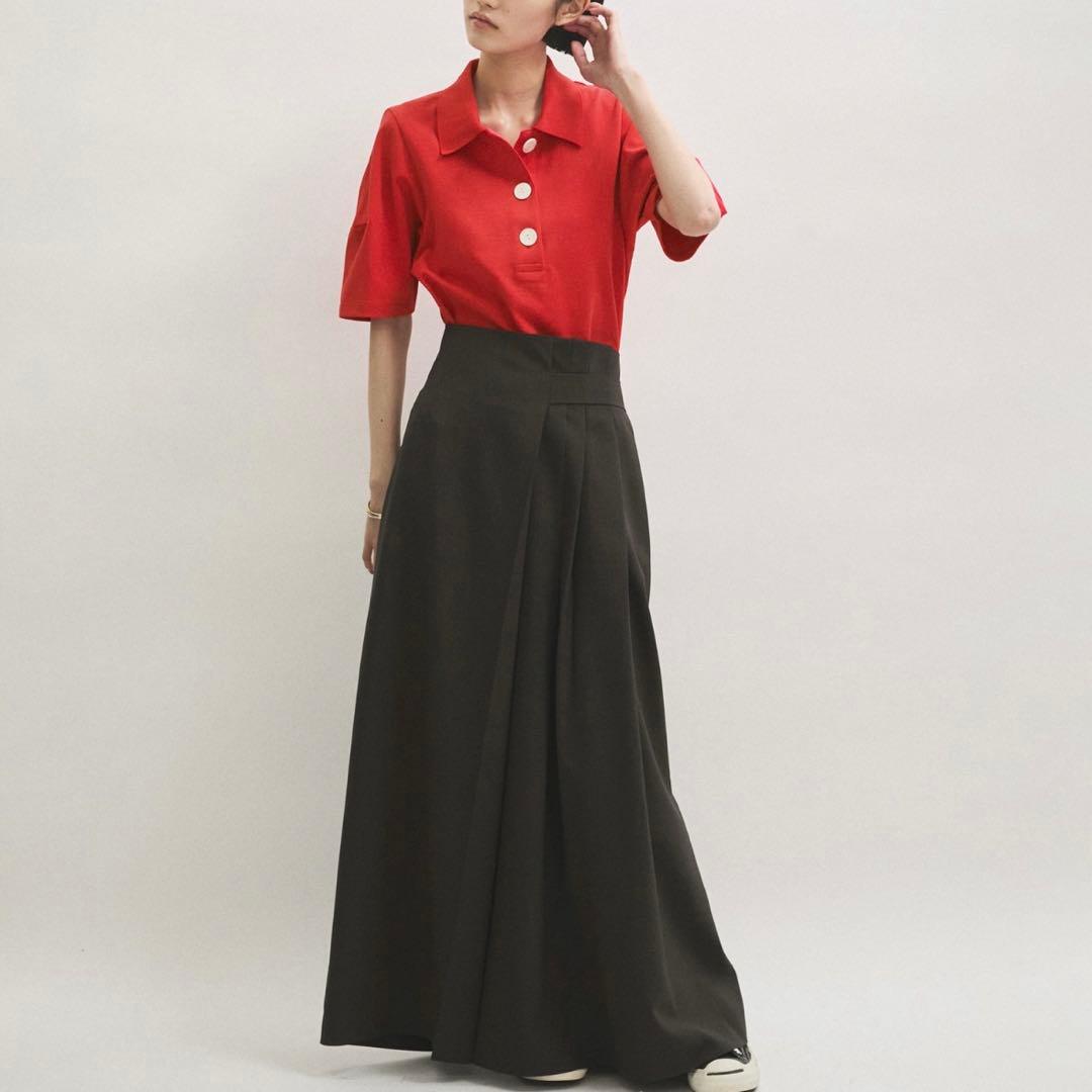 ADAM ET ROPE' アダムエロペ コクーンスリーブポロシャツ