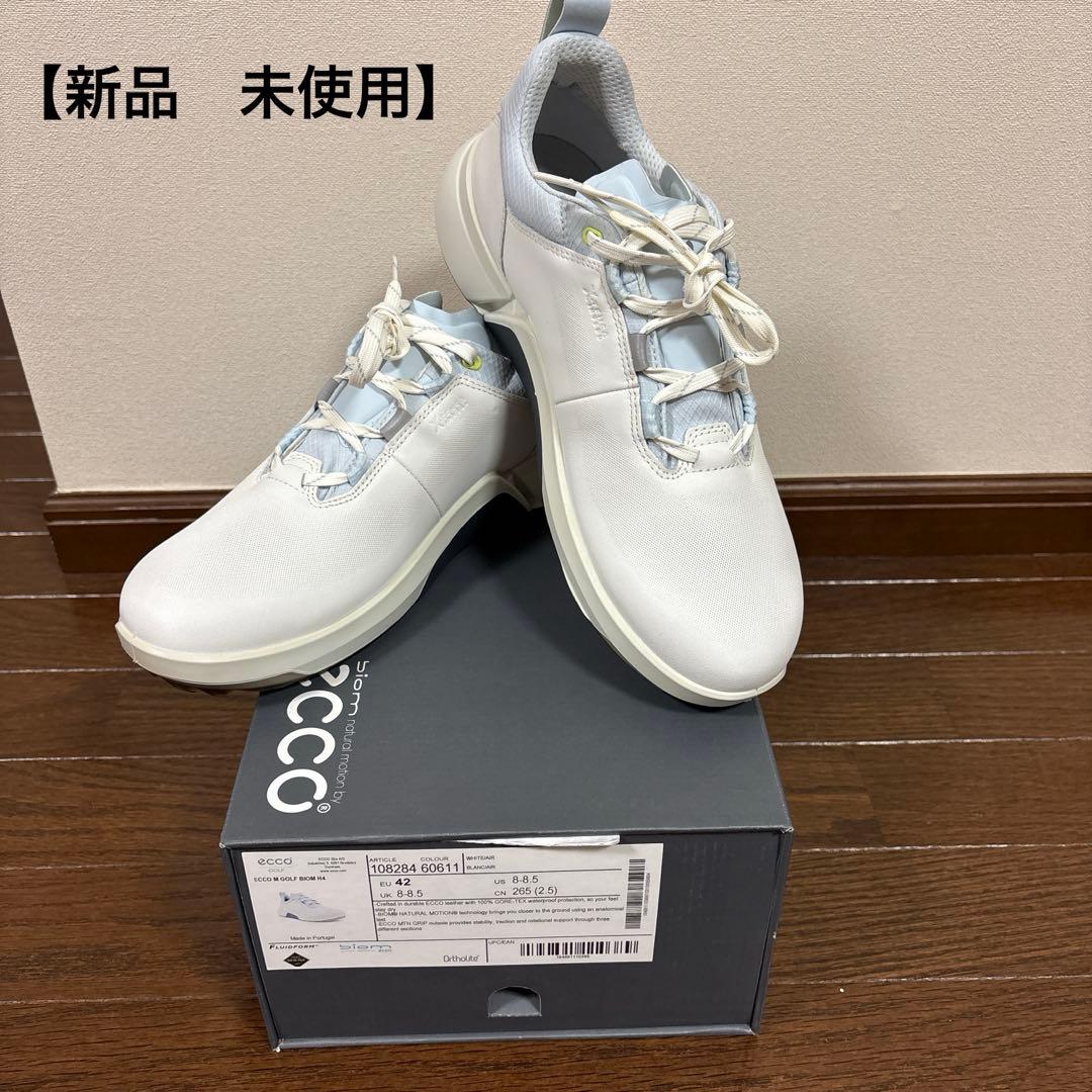 【新品、未使用】ECCO ゴルフシューズ バイオムH4 26.5㌢42エコー