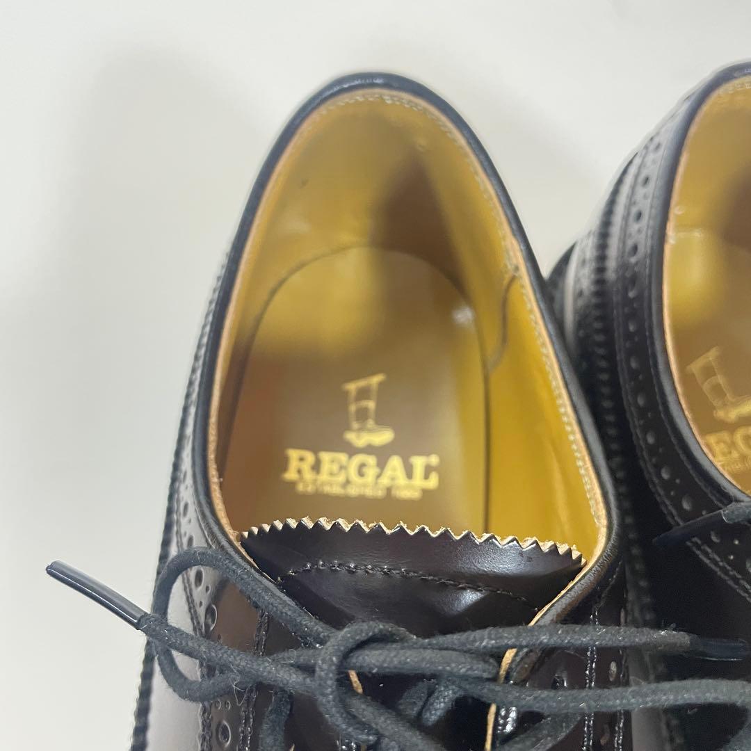 【人気・美品】REGAL　2589 ウイングチップ レザー 茶 26EE