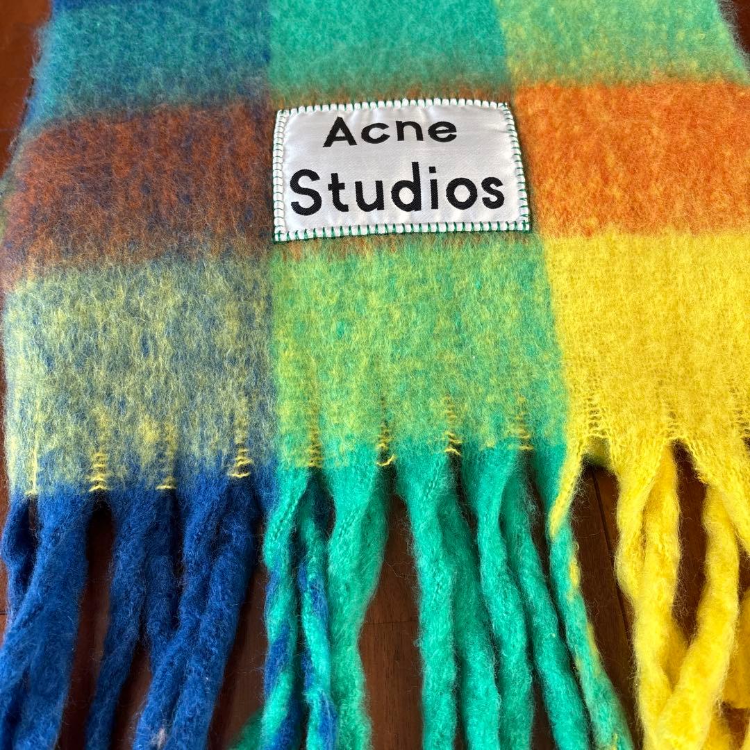 Acne Studios カラフルチェックマフラー