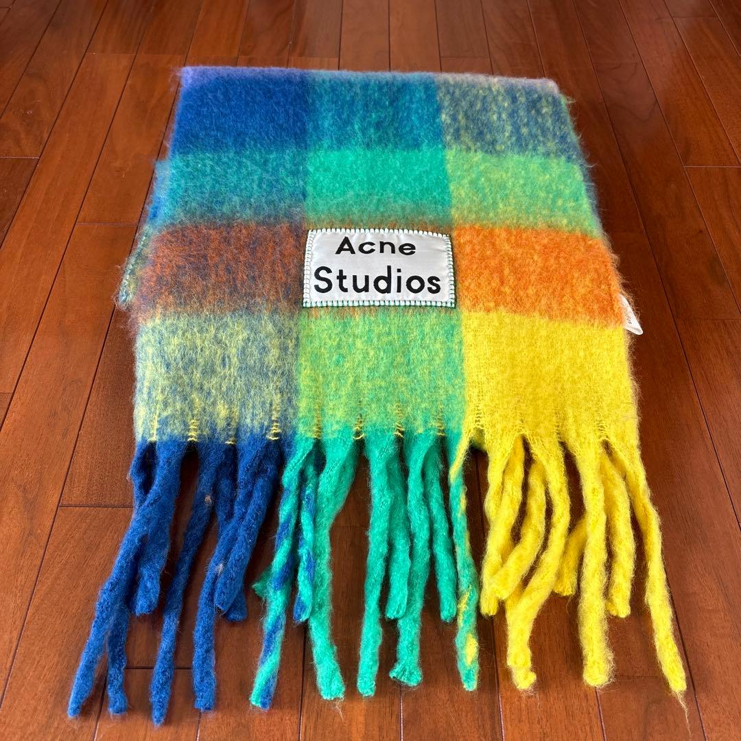 Acne Studios カラフルチェックマフラー