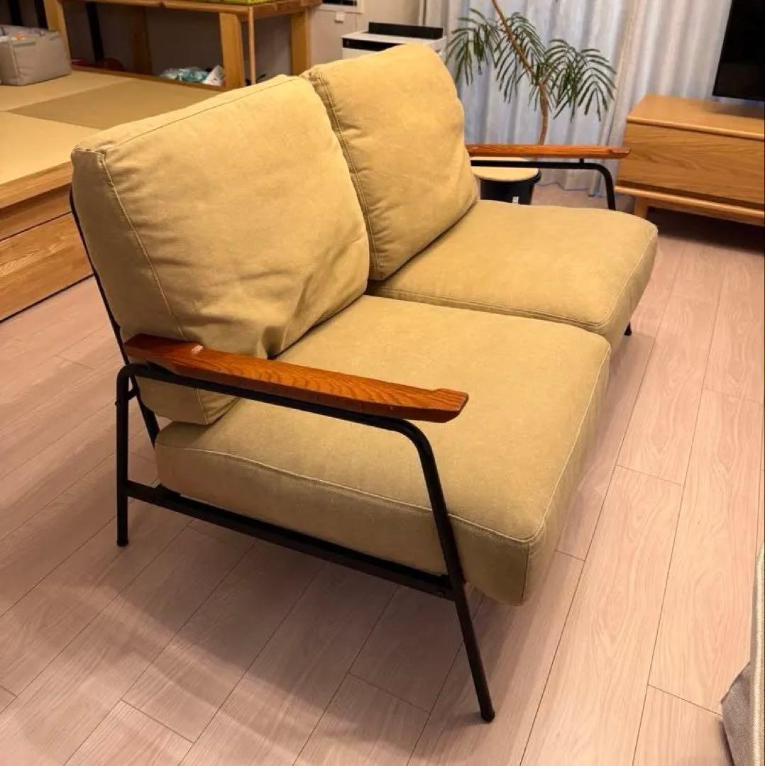 niko and…FURNITURE&SUPPLY ベージュ2人掛けソファ