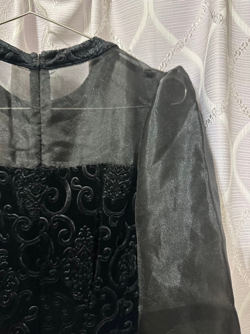 AMAIL オケージョンドレス　黒　ベロア