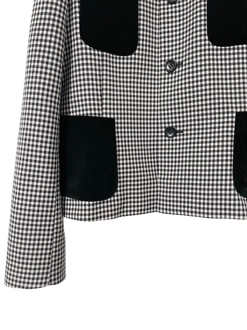 AD2024 コムデギャルソン ガールGIRL 丸襟ベロアポケットジャケット