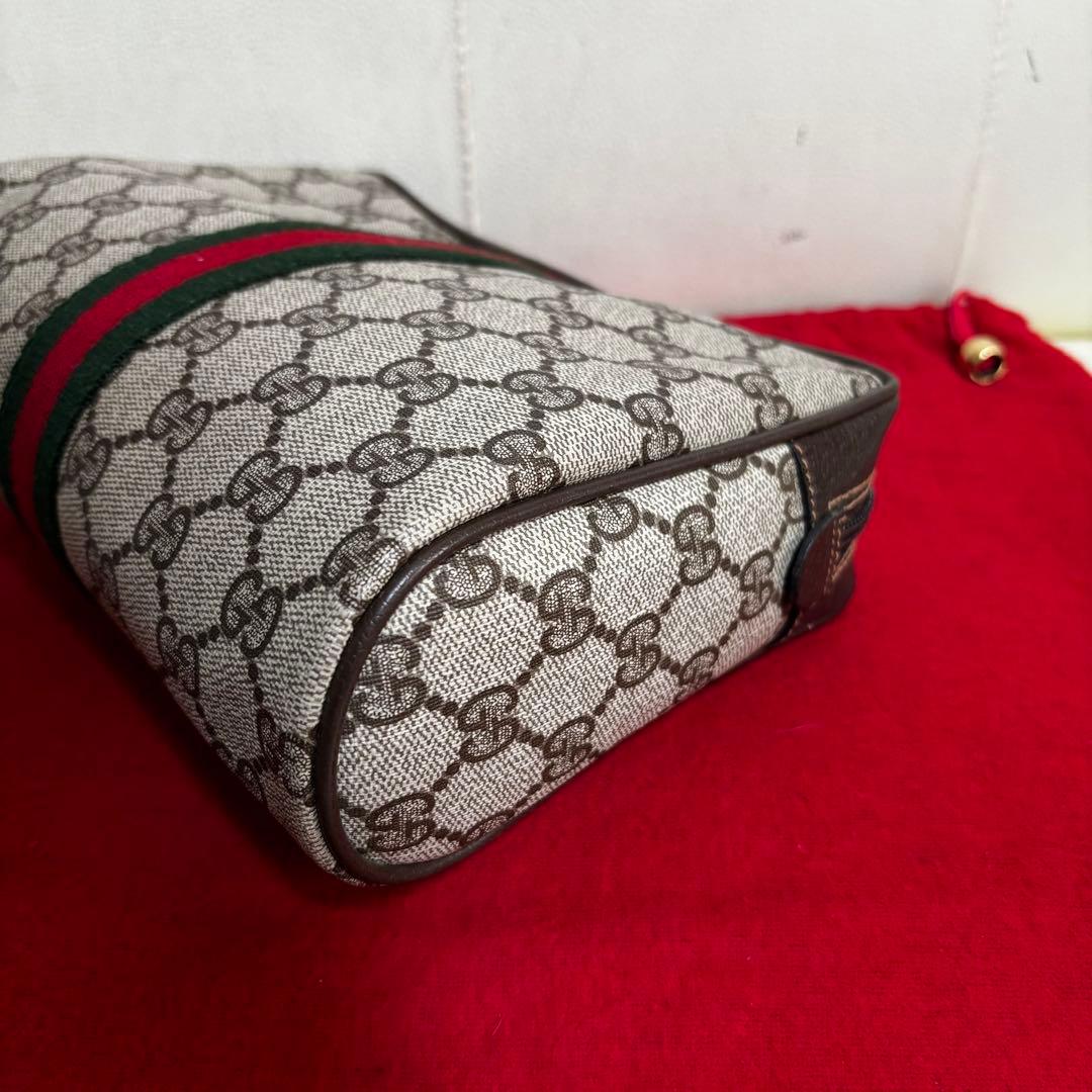ほぼ　未使用　付属品あり　GUCCI オールド　グッチ　シェリーライン　バッグ