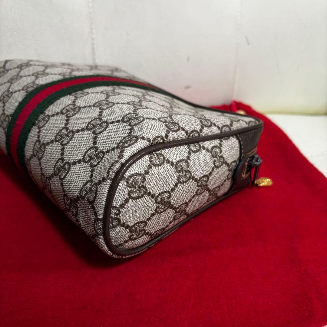 ほぼ　未使用　付属品あり　GUCCI オールド　グッチ　シェリーライン　バッグ