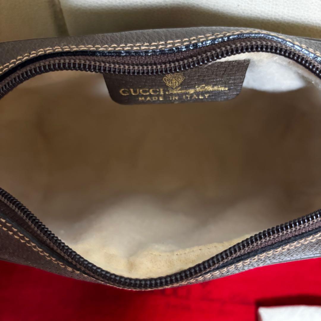 ほぼ　未使用　付属品あり　GUCCI オールド　グッチ　シェリーライン　バッグ