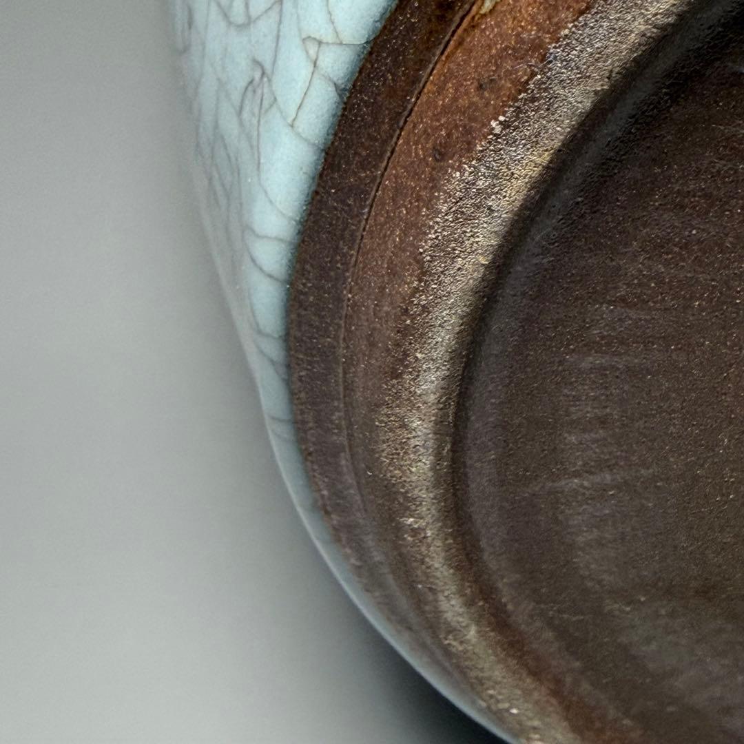 人間国宝　中島宏　青磁壺　共箱　上位作　究極の青磁　高さ23.2cm　栞