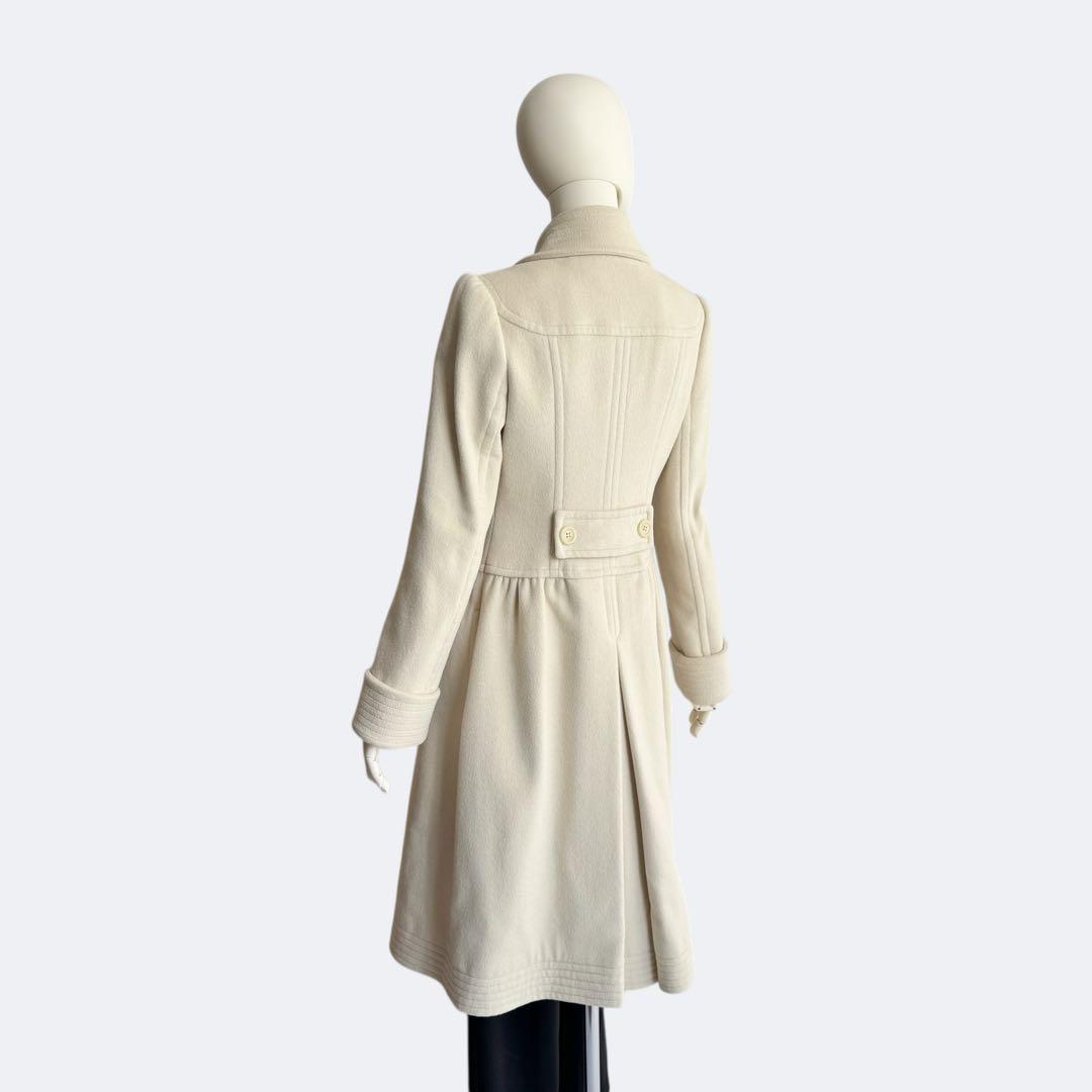 EPOCA エポカ アンゴラ混 ウールコート アイボリー ダブルブレスト 日本製