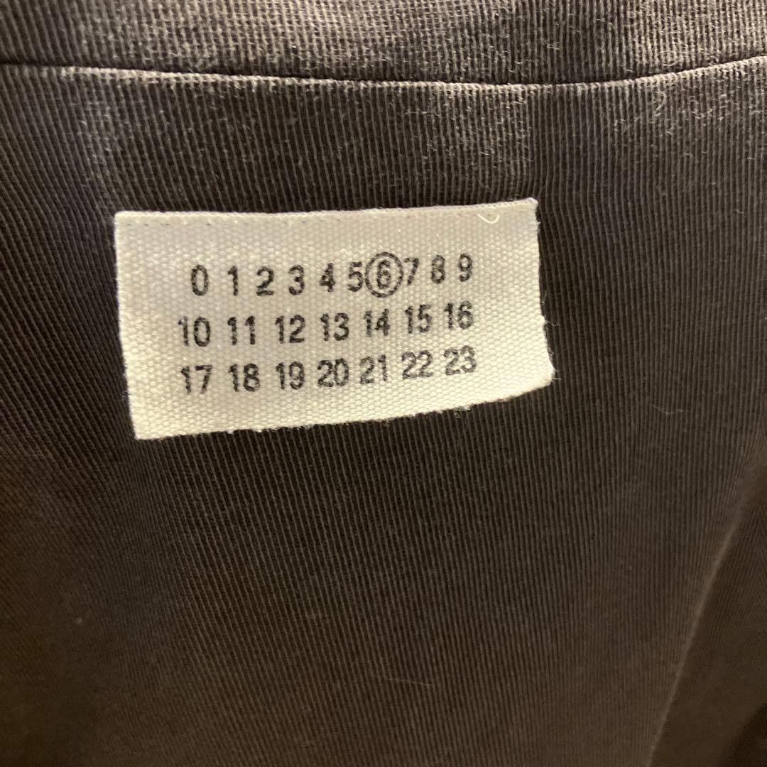 ブラック ノーカラージャケット　マルジェラ