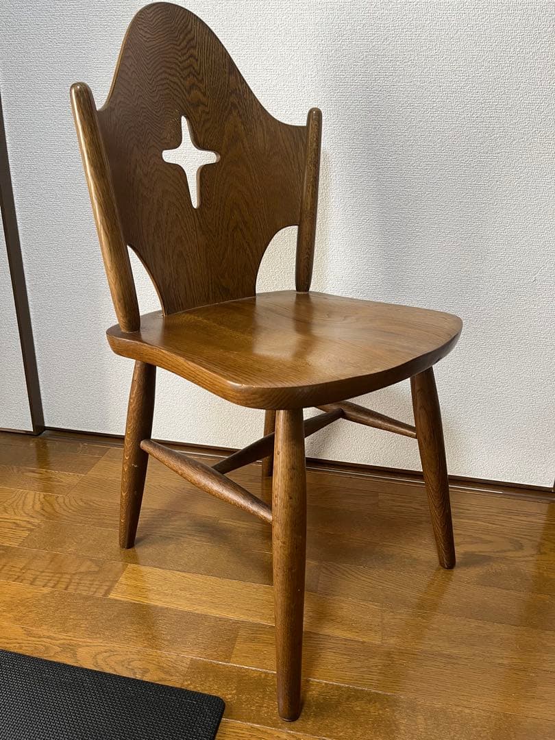 ②WINDS太平 ダイニングチェア チャーチチェア 十字架 飛騨家具