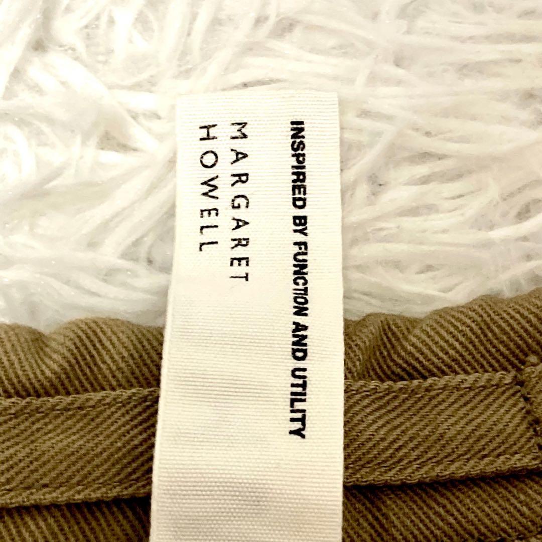 【極美品】マーガレットハウエル　ロングジャケット　カーキ　コットン100% L