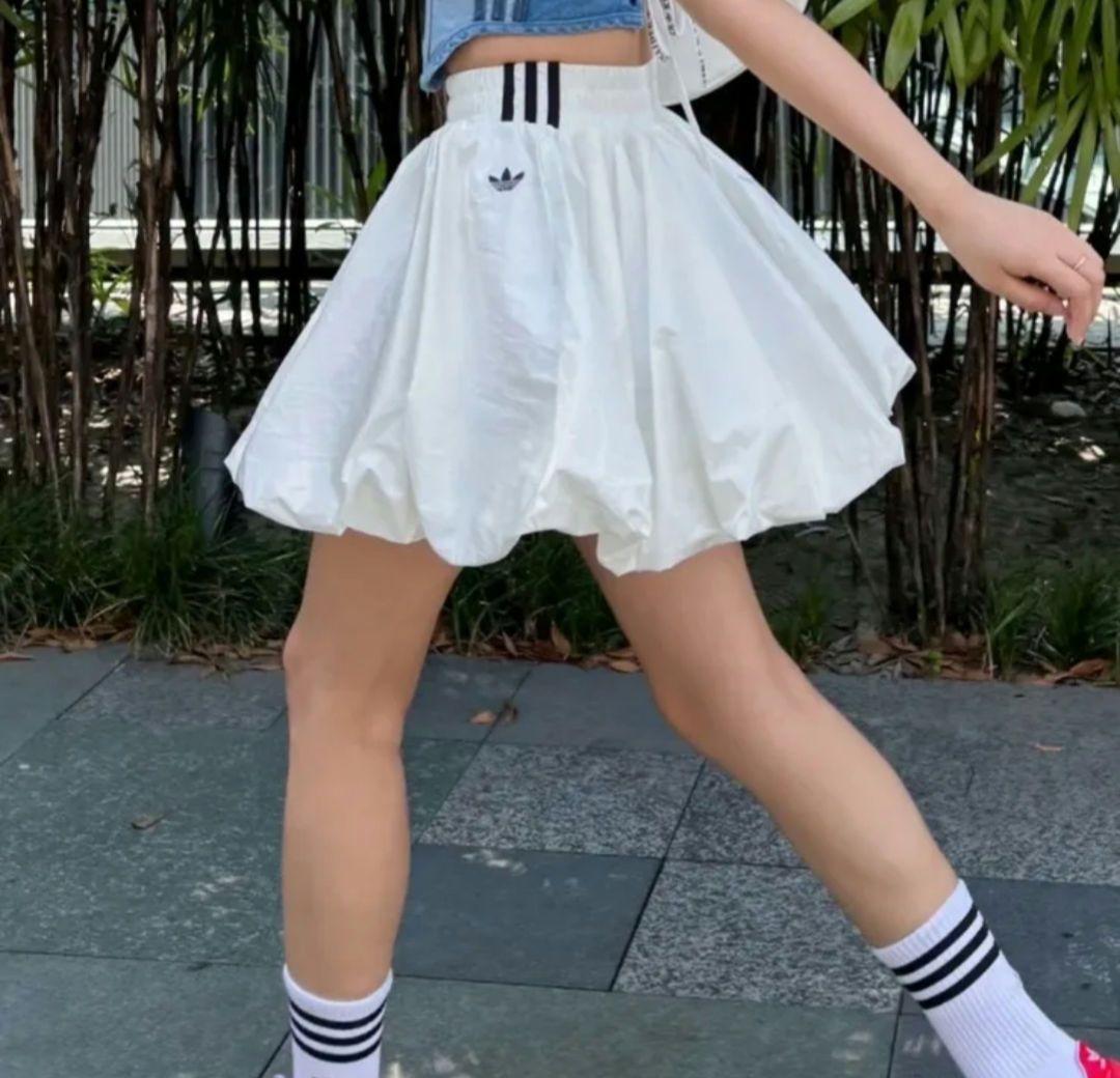 T adidas 日本未発売☆バブルスカート XSサイズ ホワイト