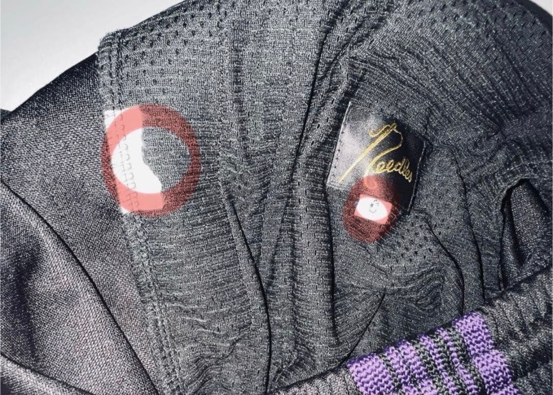 梅*ょ様 Needles ヒザデル 黒紫 ＆ Needles×UNIQLO カー