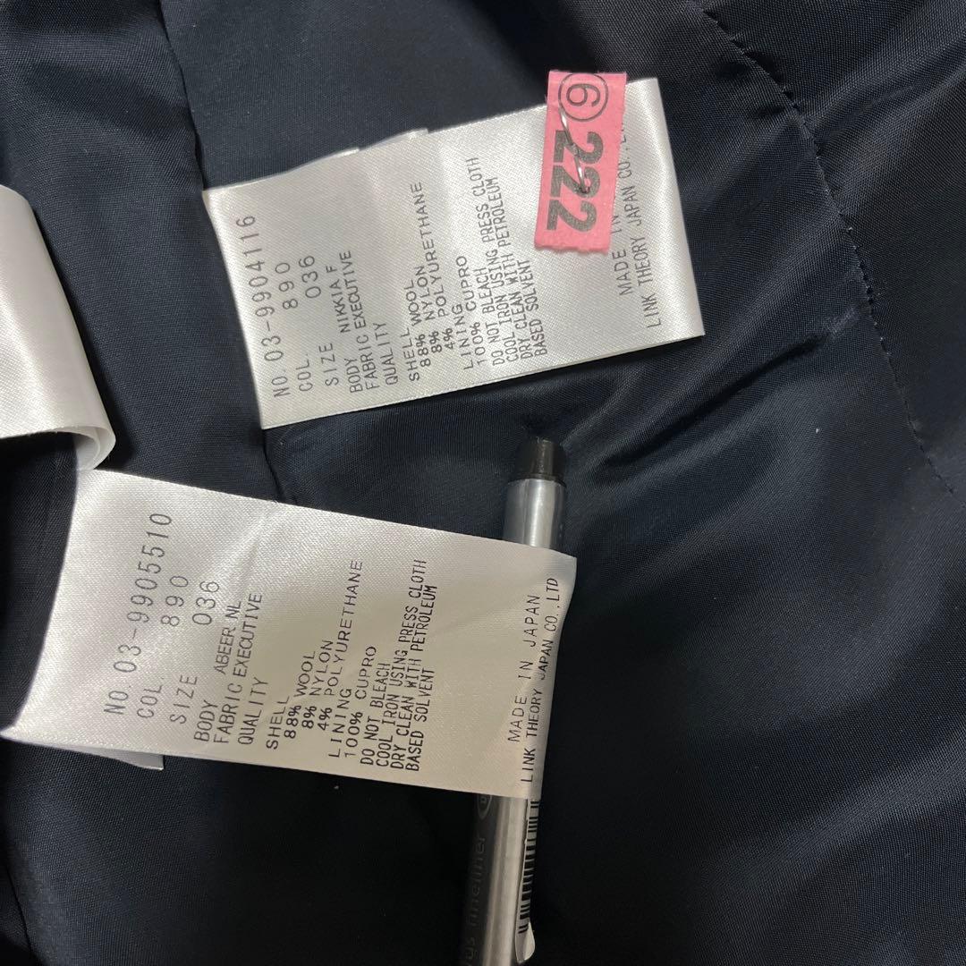 エグゼクティブ　ワンピース　ジャケット　セットアップ　36 ネイビー　紺