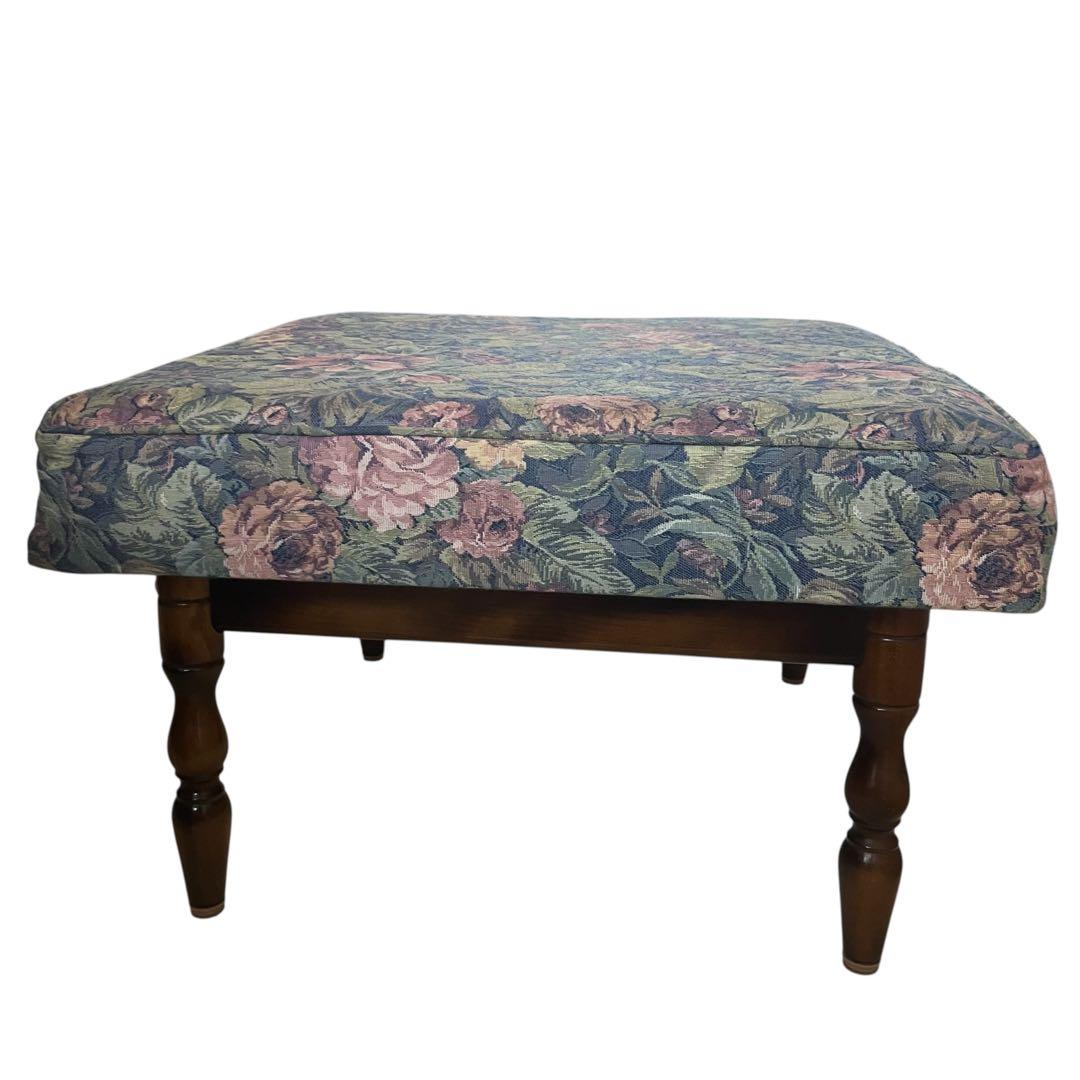 ✨【美品】✨　カリモク　オットマン　コロニアル　レトロ