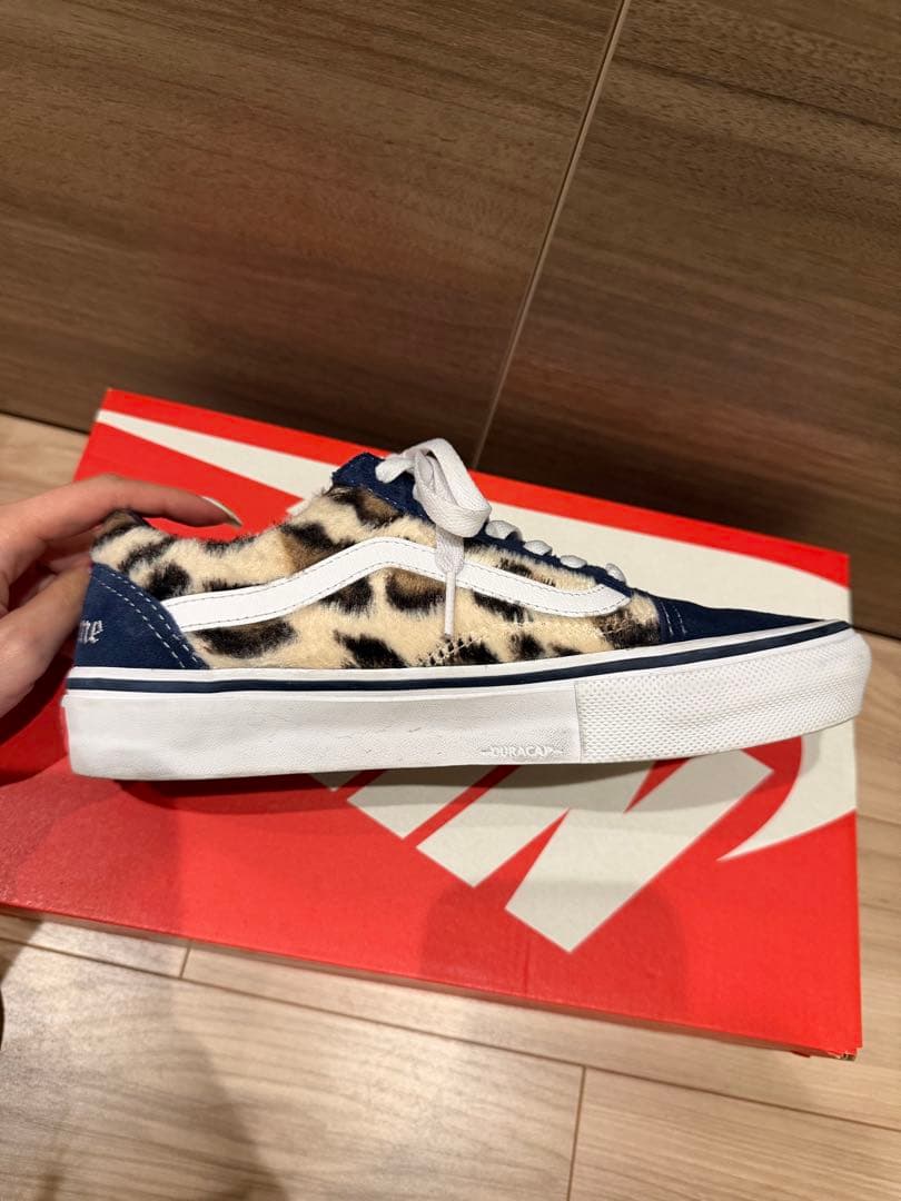 正規品Supreme×VANS Leopard Old Skool \"Navy\"