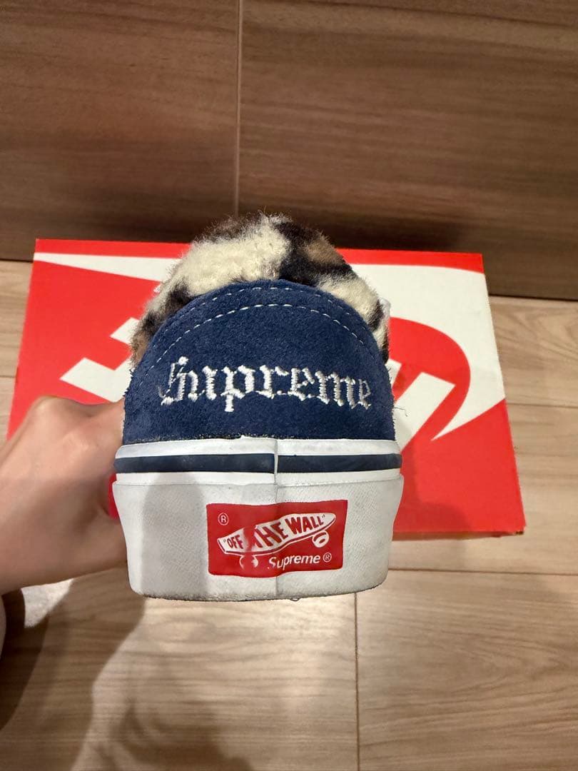 正規品Supreme×VANS Leopard Old Skool \"Navy\"