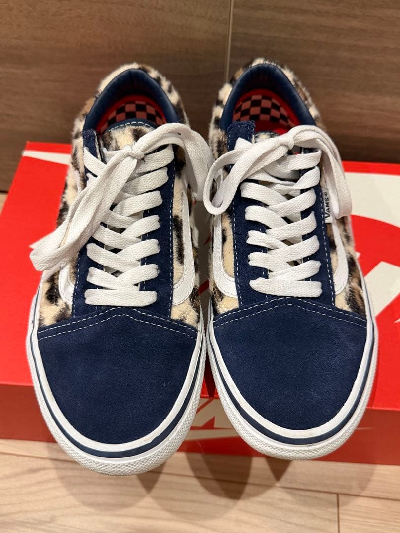 正規品Supreme×VANS Leopard Old Skool \"Navy\"