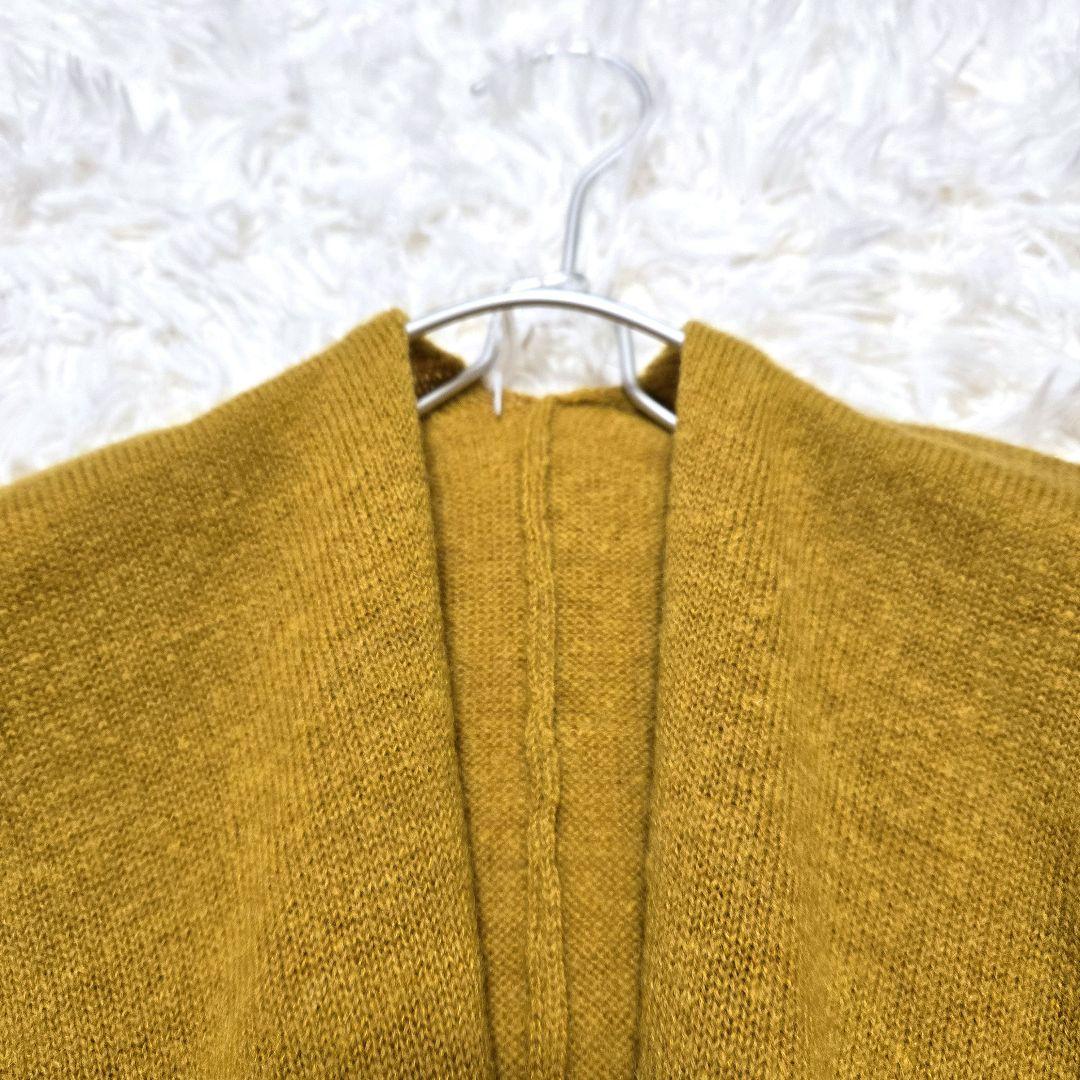 【試着のみ】mino \"五泉ニット tate 羽織るポンチョ なめらかアルパカ