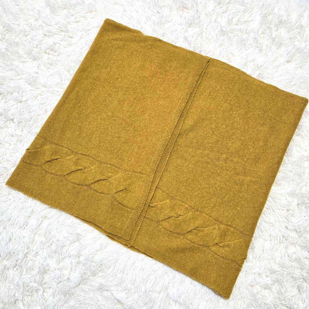 【試着のみ】mino \"五泉ニット tate 羽織るポンチョ なめらかアルパカ