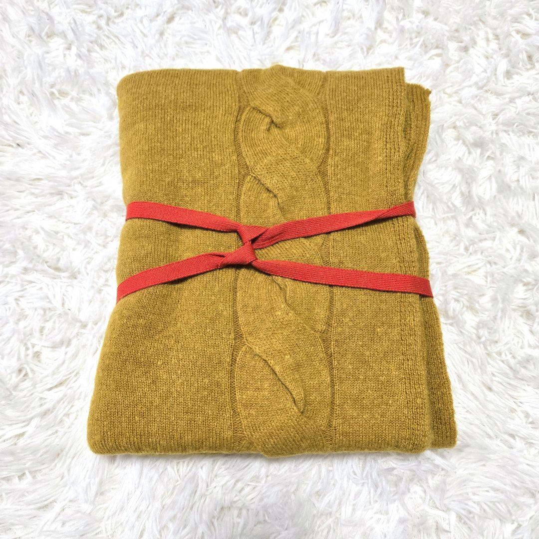 【試着のみ】mino \"五泉ニット tate 羽織るポンチョ なめらかアルパカ