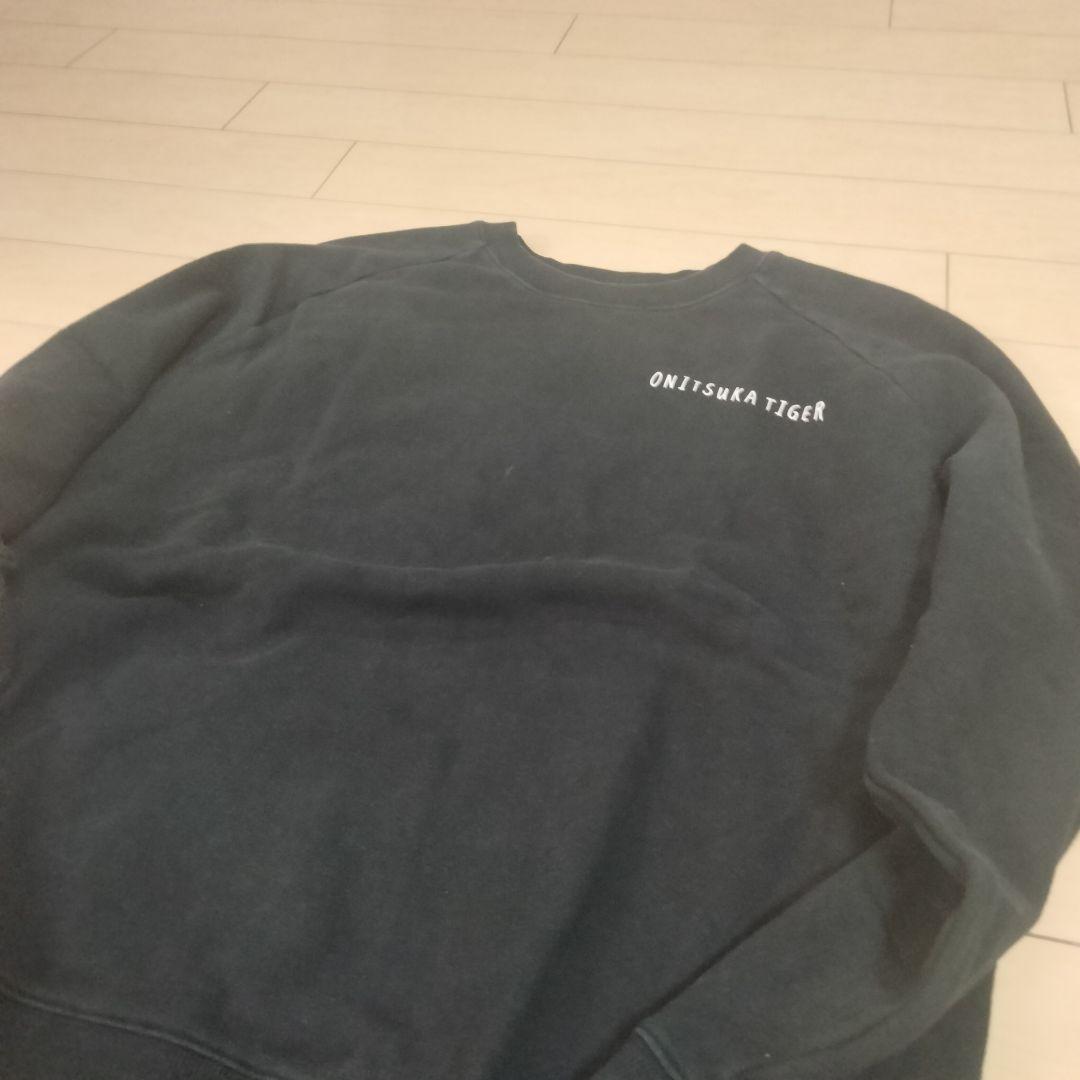 美品　Onitsuka Tiger ブラック スウェット