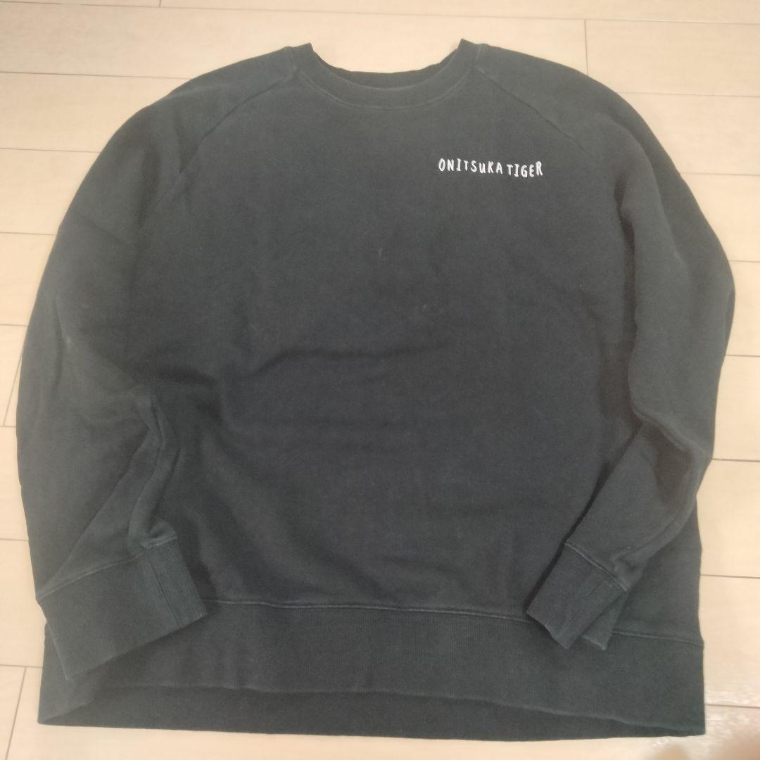 美品　Onitsuka Tiger ブラック スウェット