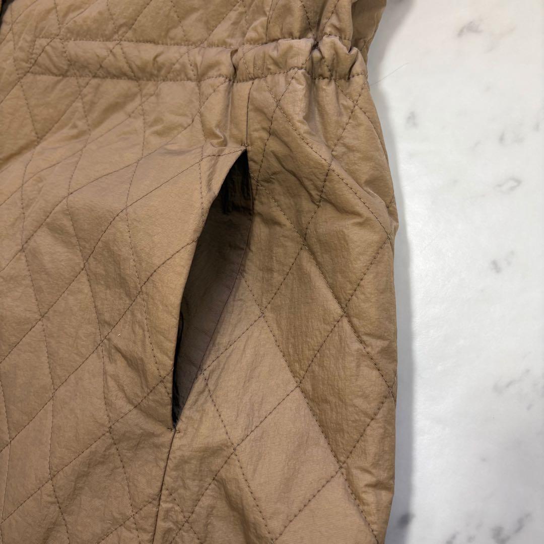 極美品✨ビアズリー　バルーン袖キルトコート　キャメル　ロングコート　キルティング