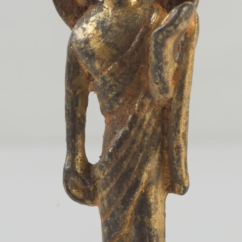 仏教美術　古銅鍍金　朝鮮仏　仏像　置物　V　9578