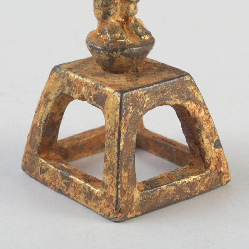 仏教美術　古銅鍍金　朝鮮仏　仏像　置物　V　9578