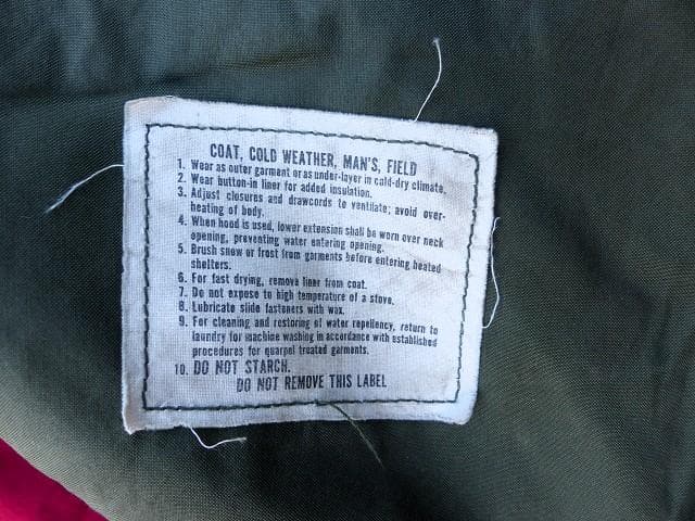 米軍実物 1971” M65フィールドジャケット S-R　アルミ　2nd　282