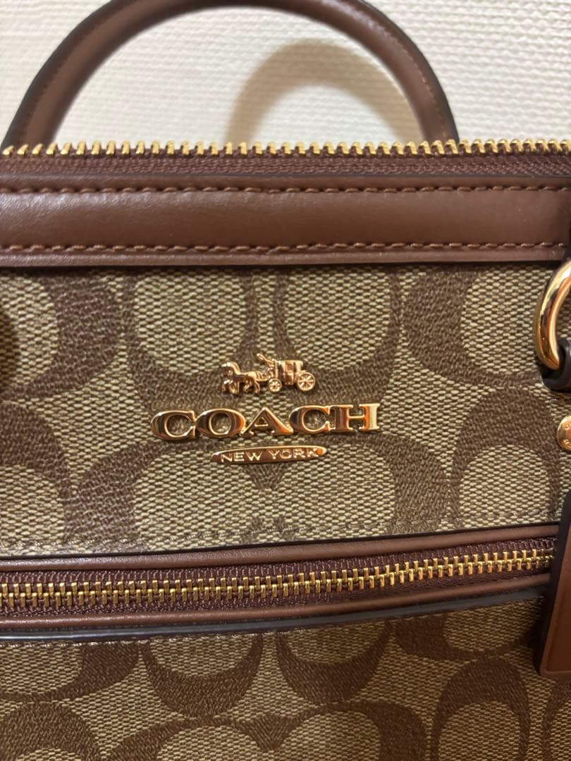 COACH ボストンバッグ ブラウン