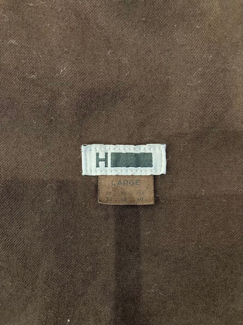 H グラデーション OC カバーオール サイズL 襟レザー