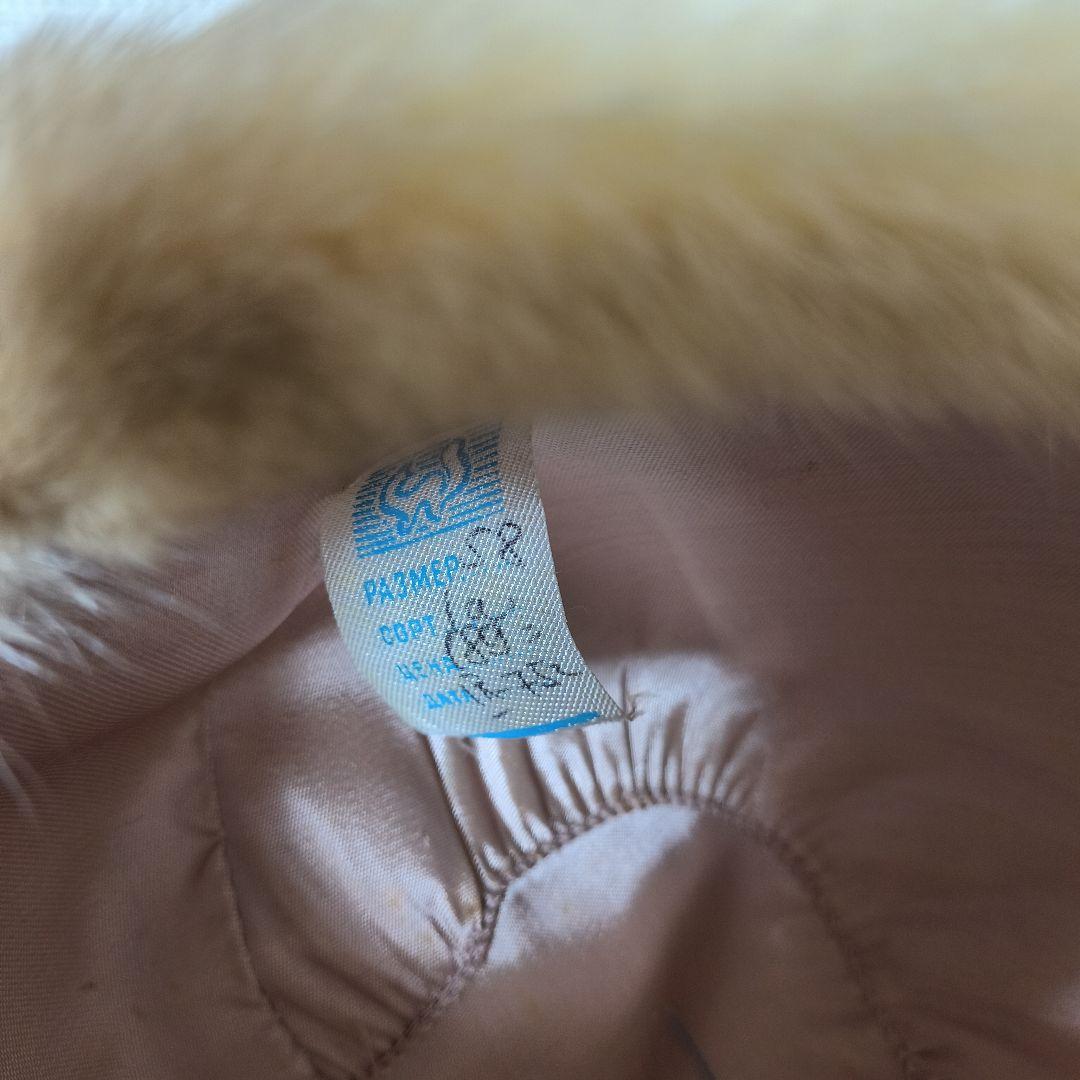 ロシア帽 ミンク ベージュファー 新品未使用 自宅保管 9-3