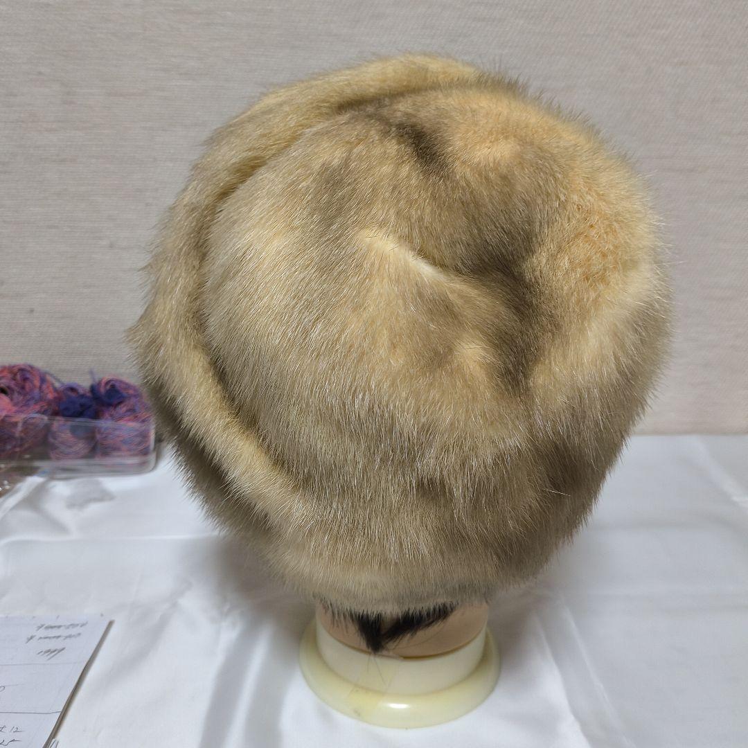 ロシア帽 ミンク ベージュファー 新品未使用 自宅保管 9-3
