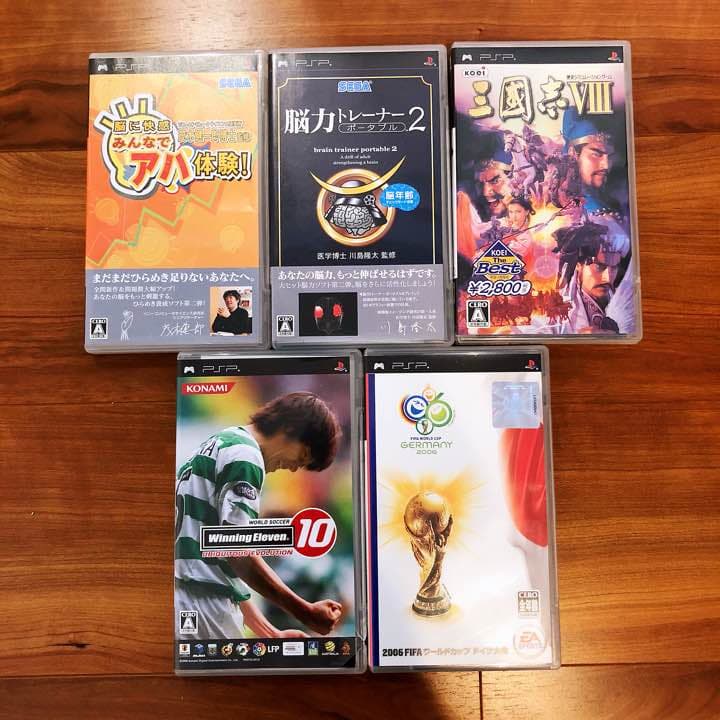 PSP 本体 とゲームソフト(5枚)