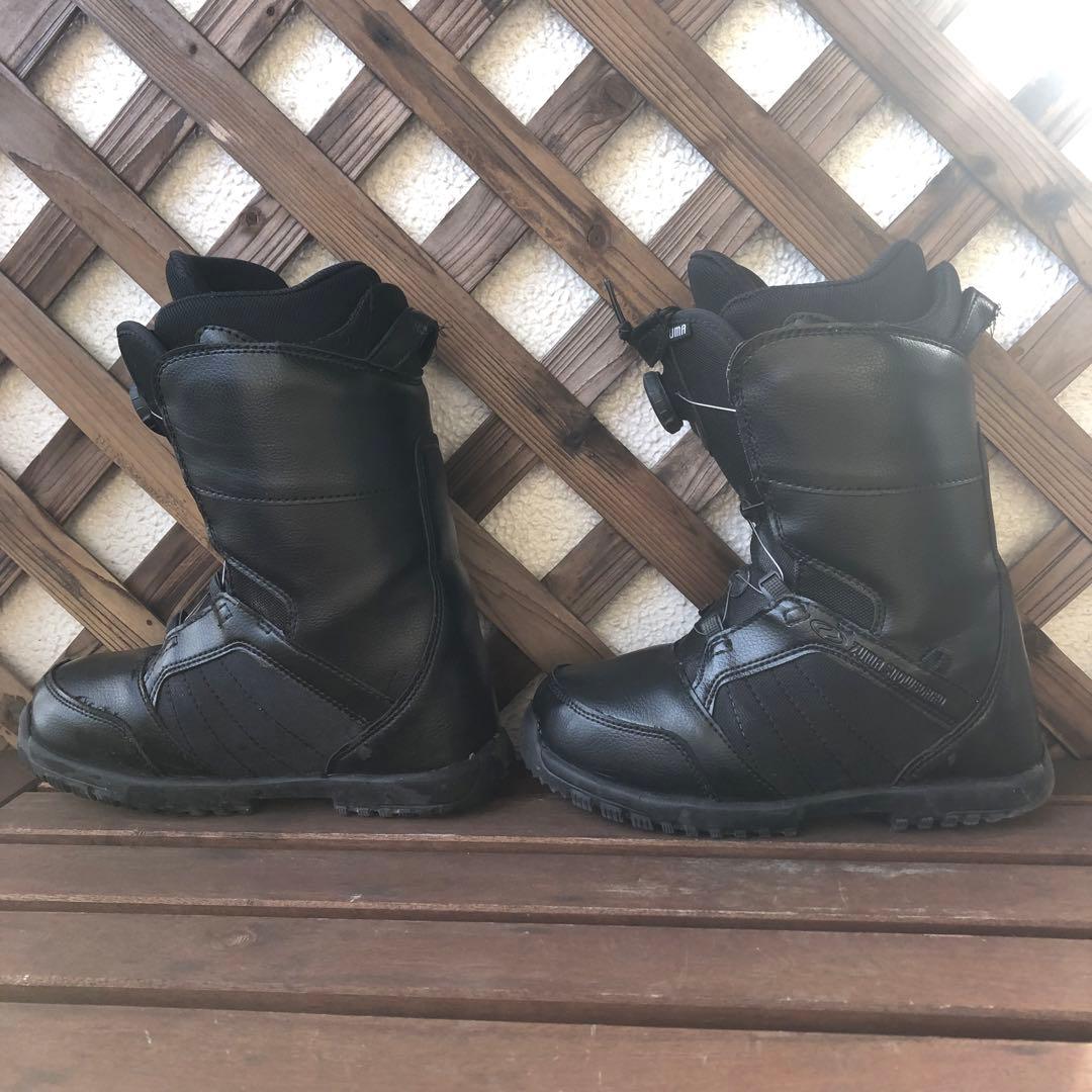 ZUMA　スノーボードブーツ　黒　23.0cm　ダイヤル式　ブラック