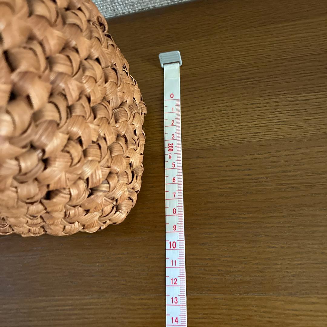 山葡萄かご花結び編みかご