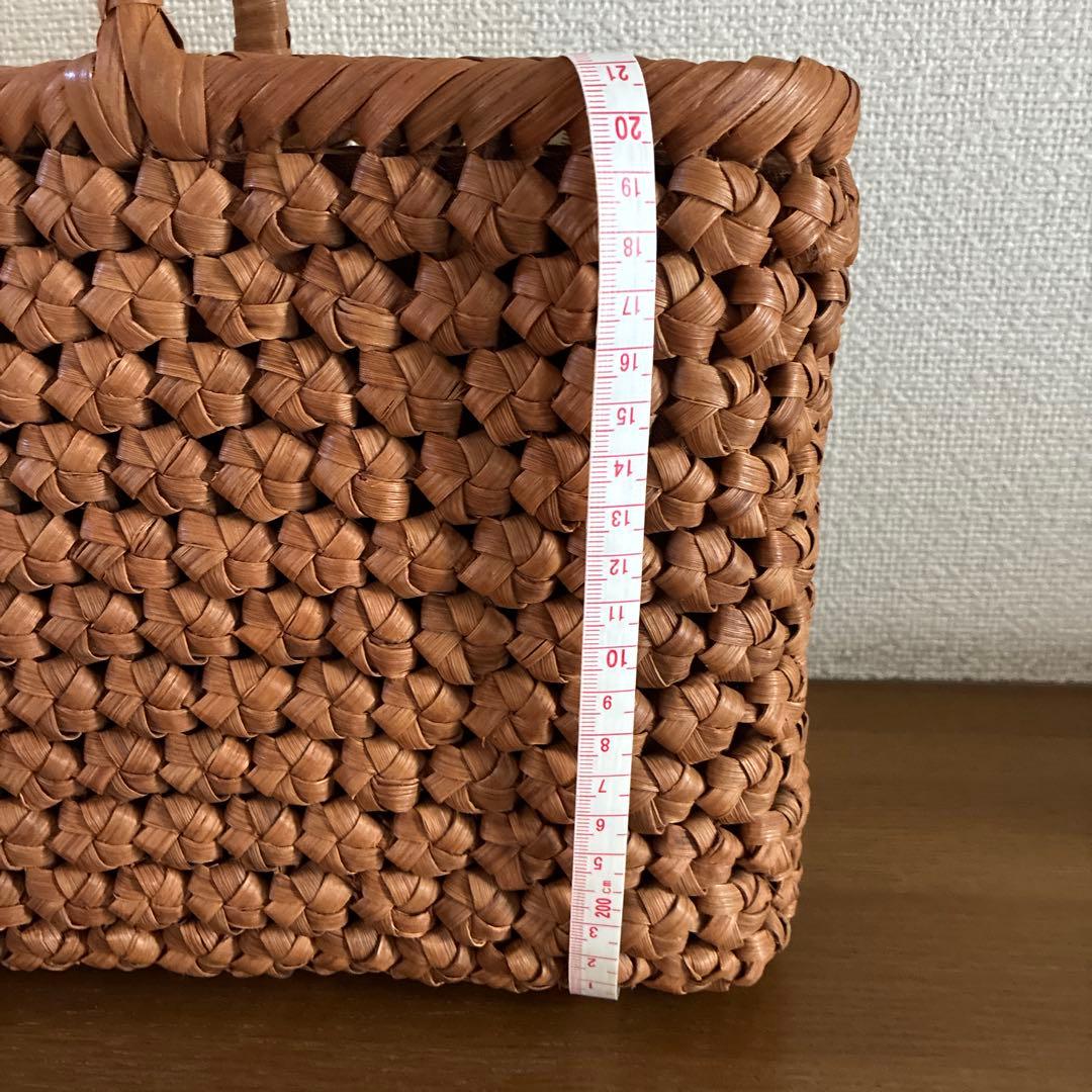 山葡萄かご花結び編みかご