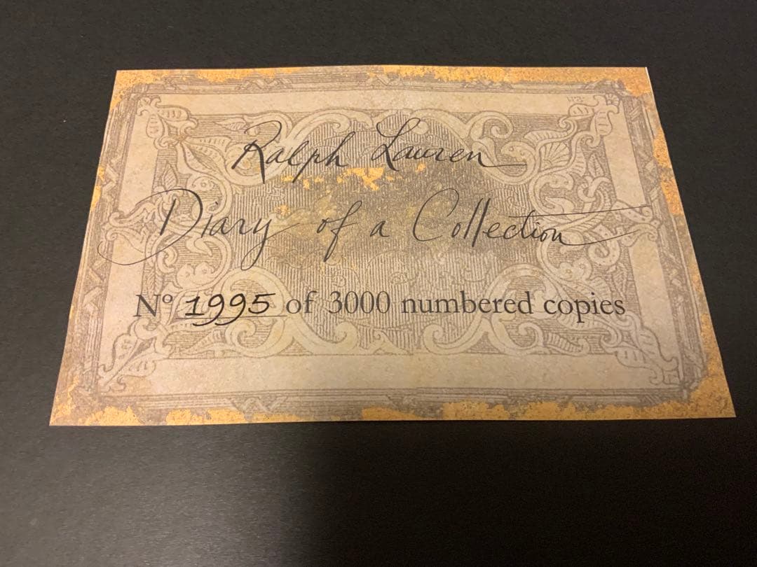 Diary of a Collector Ralph Lauren 写真集