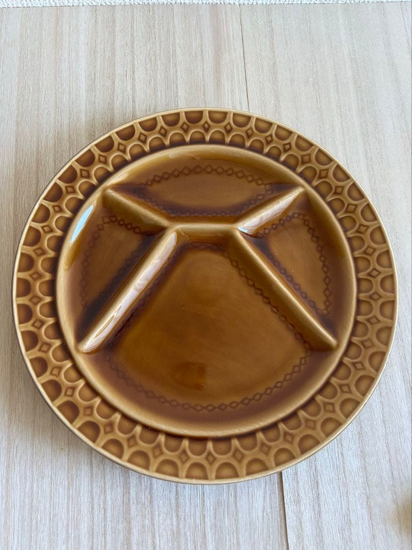 サルグミンヌ フォンデュプレート4枚　仕切り皿 フランス プロカント