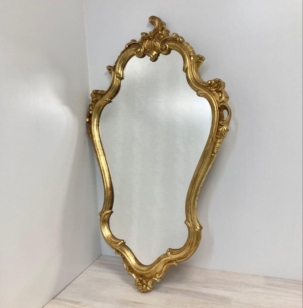 アンティーク調壁掛けミラー