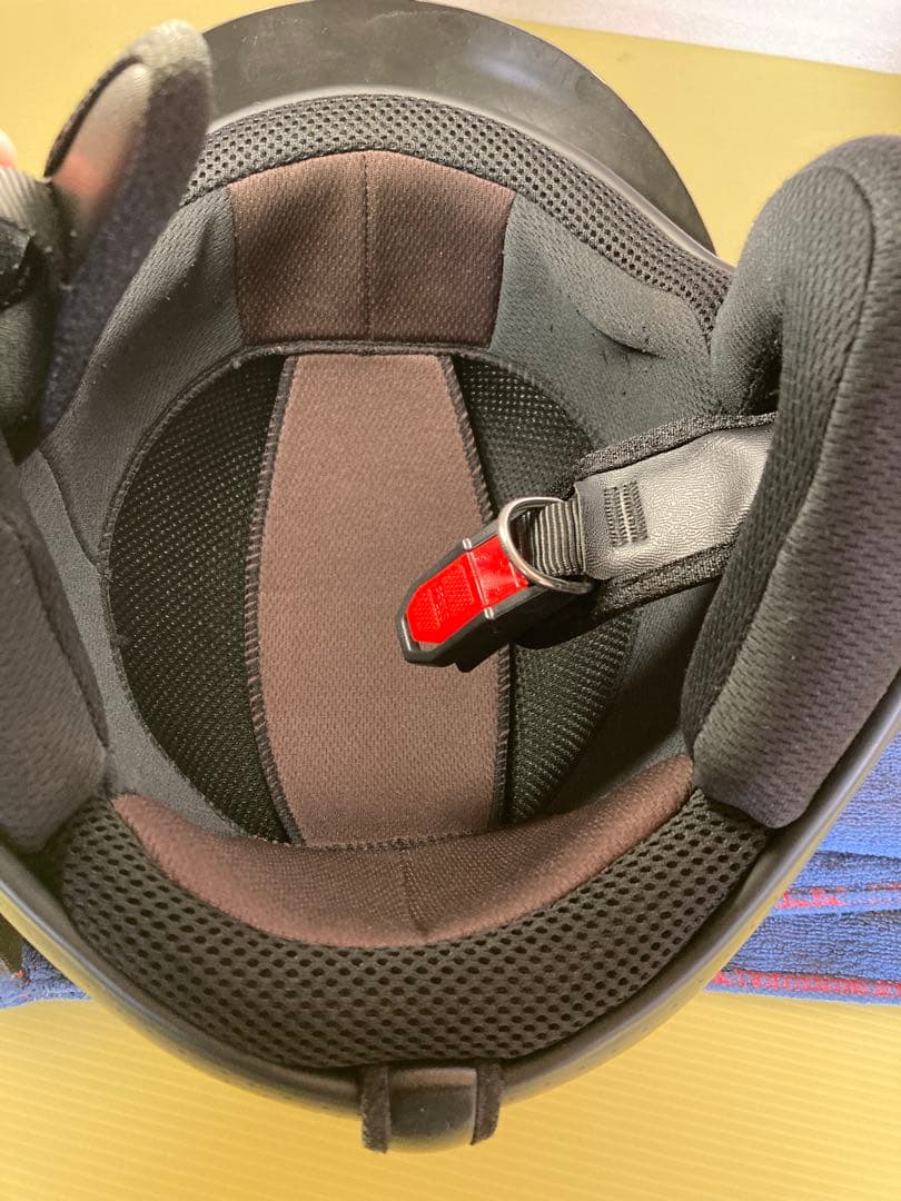 ゴールド　ジェットヘルメット　tt &co bell ムーンアイズ　目深加工