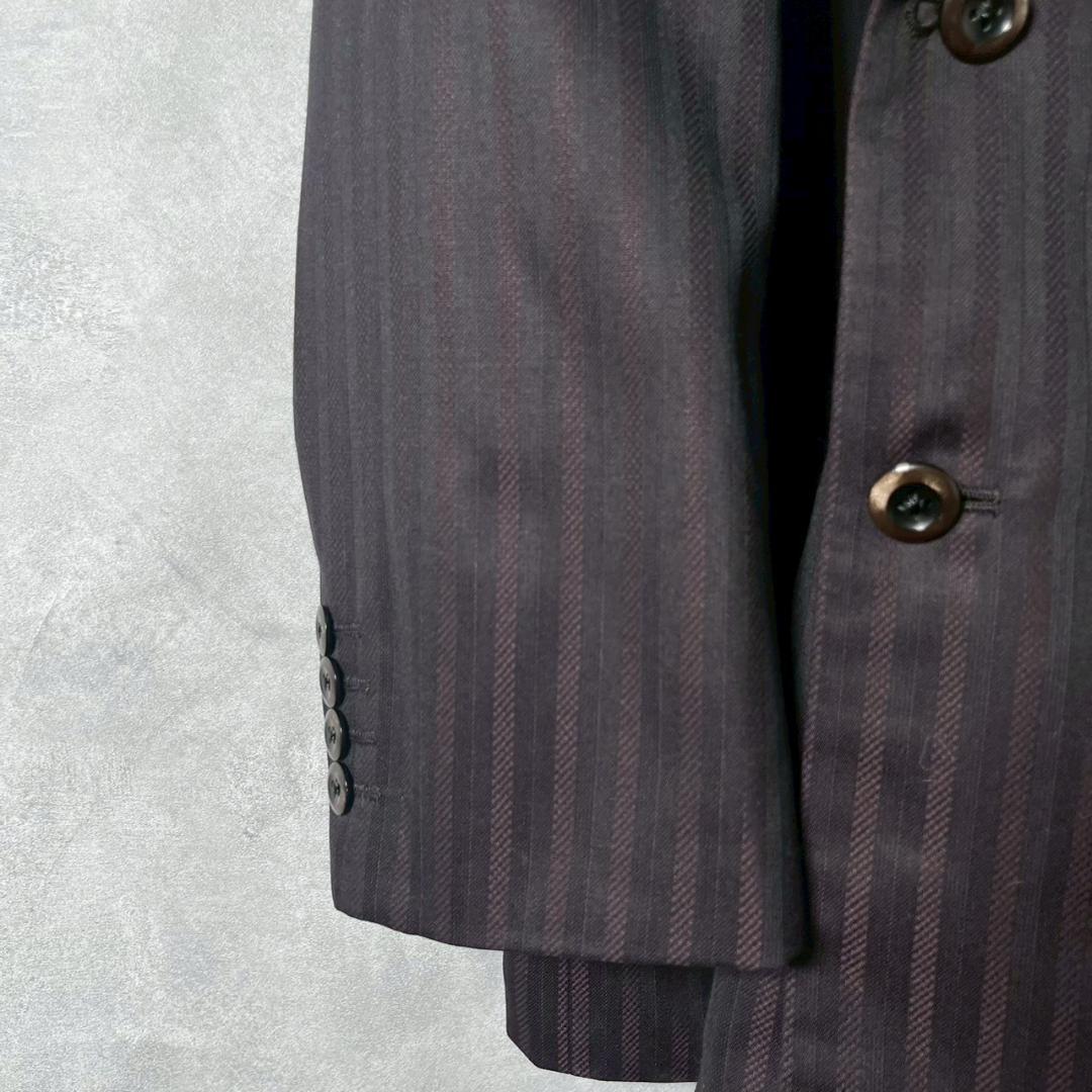 雰囲気◎ LANVIN 裏地ペイズリー ダブル スーツ 成人式　N2001