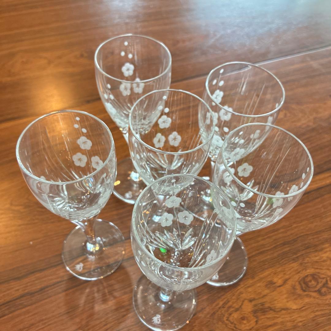 ロイヤルドルトン　クリスタルグラス　6個