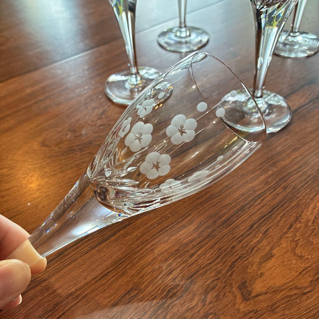 ロイヤルドルトン　クリスタルグラス　6個