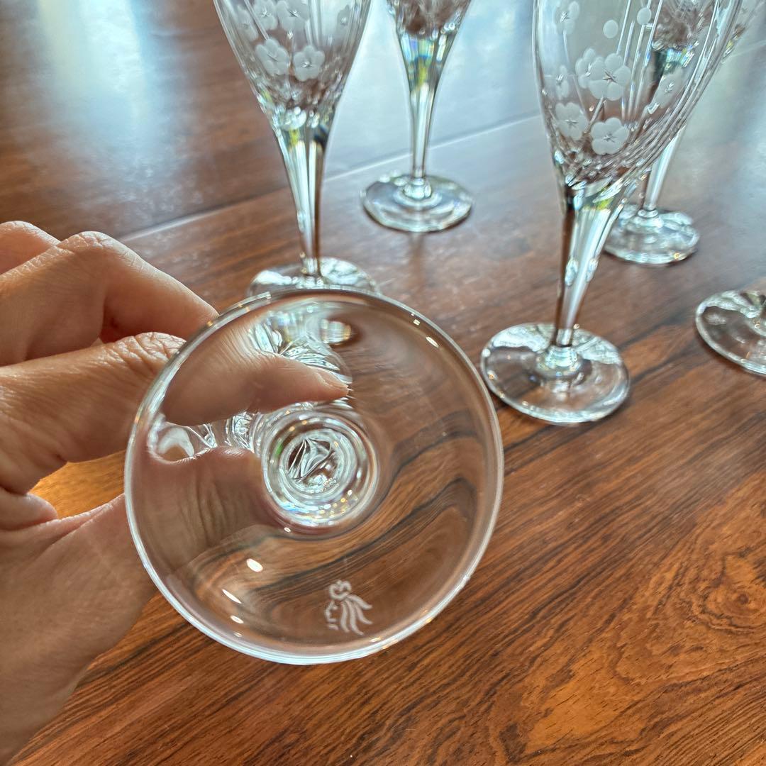 ロイヤルドルトン　クリスタルグラス　6個