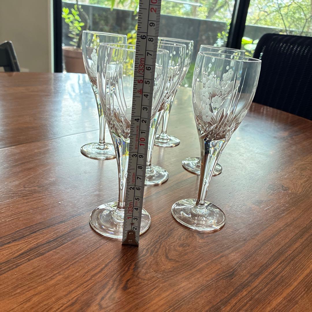 ロイヤルドルトン　クリスタルグラス　6個