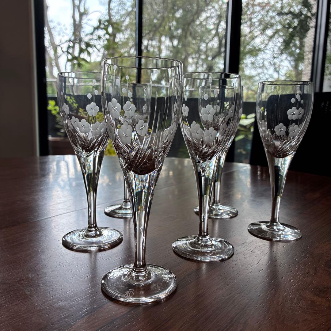 ロイヤルドルトン　クリスタルグラス　6個